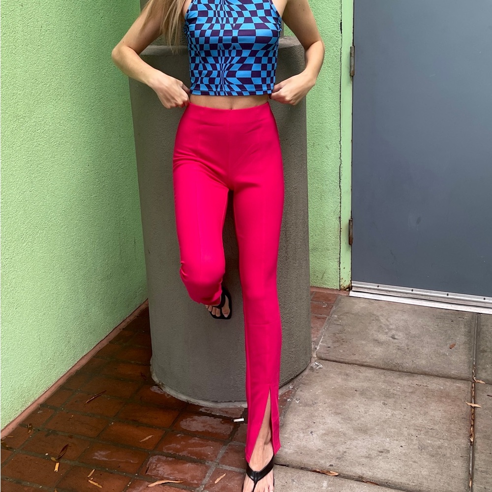 Adika Luxe front-slit pants